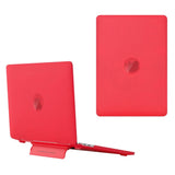 Macbook Air 13 (2018-2020) Plastic Case w. Stand Function - Frosted Red