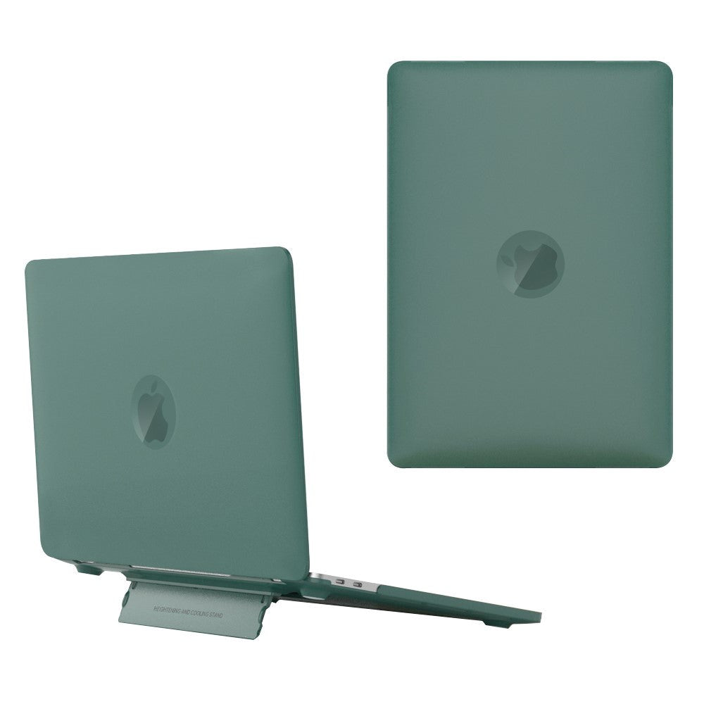 Macbook Pro 13 (2016-2022) Plastic Case w. Stand Function - Frosted Green