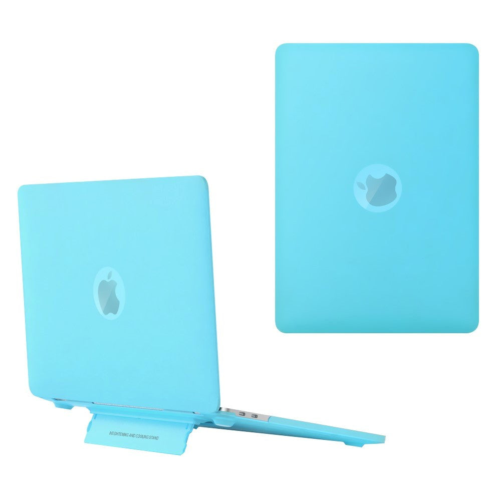 Macbook Pro 14 M1/M2 (2021-2023) Plastic Case w. Stand Function - Frosted Light Blue