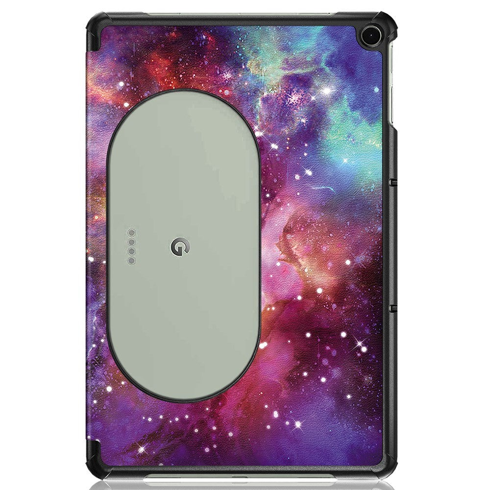 Google Pixel Tablet Tri-Fold Leather Case - Galaxy