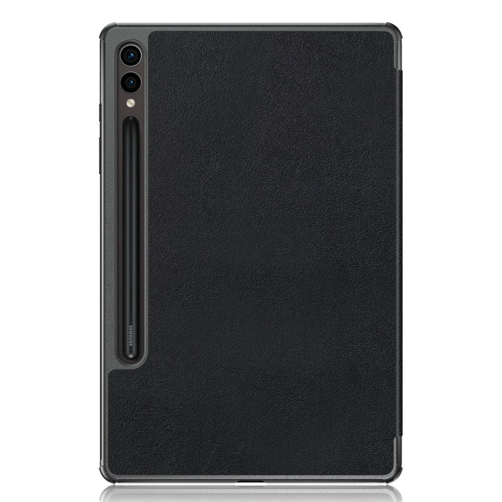 Samsung Galaxy Tab S9 Tri-Fold Leather Case w. Stand - Black