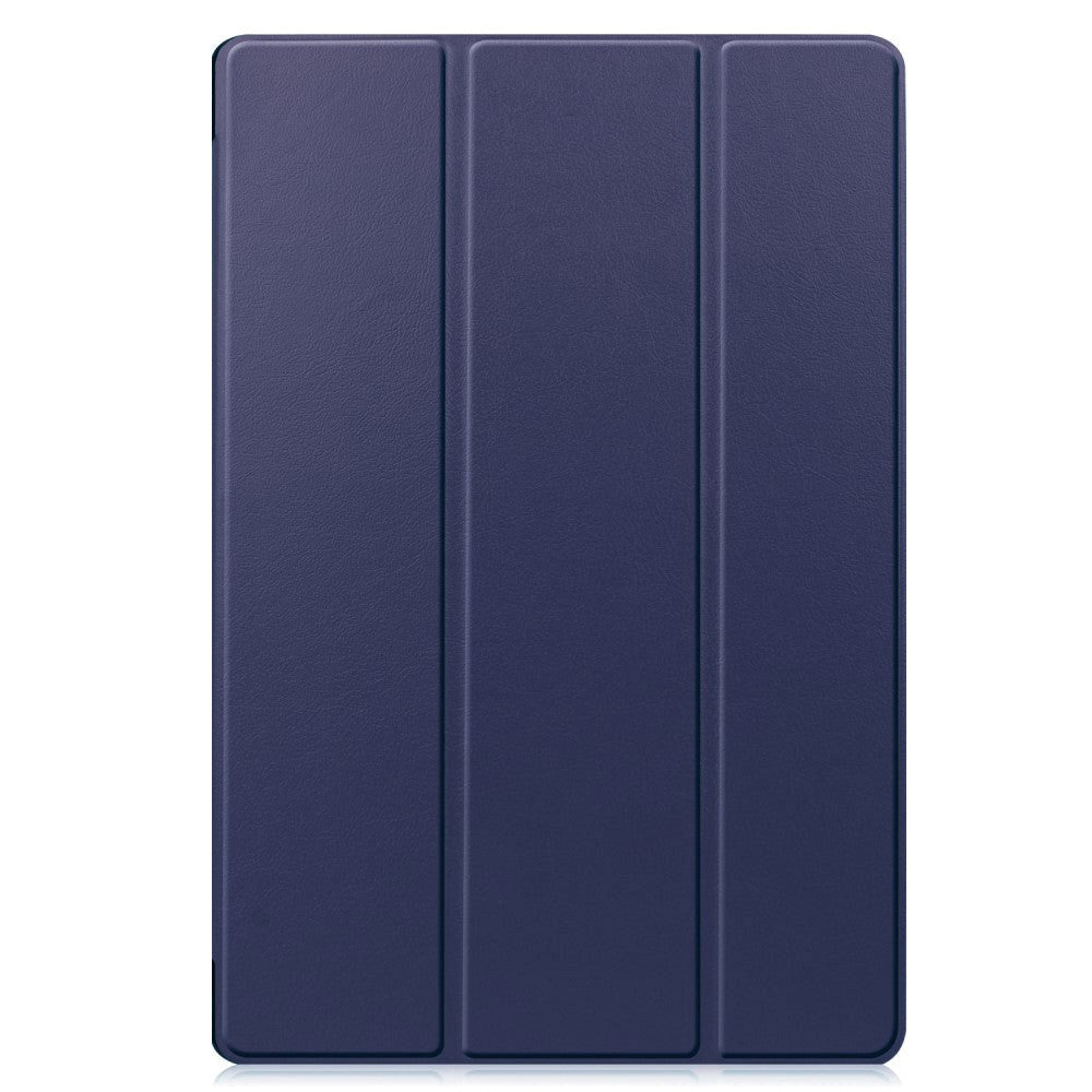 Samsung Galaxy Tab S9+ (Plus) Tri-Fold Leather Case w. Stand - Navy Blue