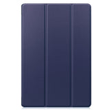 Samsung Galaxy Tab S9+ (Plus) Tri-Fold Leather Case w. Stand - Navy Blue