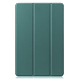 Samsung Galaxy Tab S9+ (Plus) Tri-Fold Leather Case w. Stand - Blackish Green