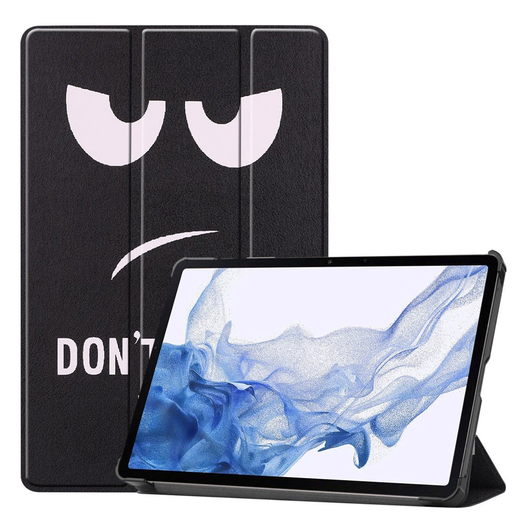 Samsung Galaxy Tab S9 Imitation Leather Flip Case - Don't Touch Me