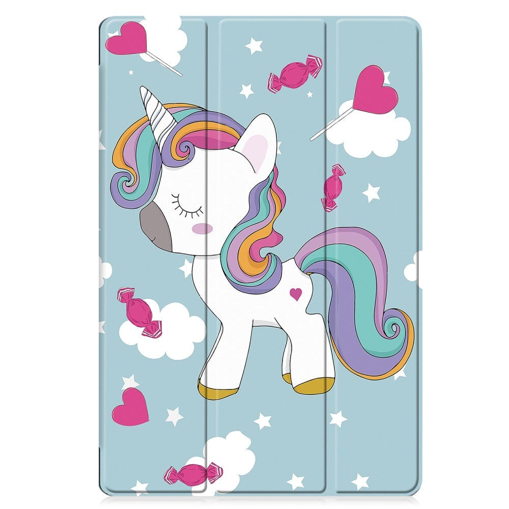 Samsung Tab S9 Tri-Fold Leather Case - Unicorn