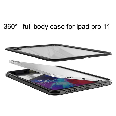 iPad Pro 11" (2022 / 2021 / 2020 / 2018) Waterproof Craftsman Cover w. Screen Protector - Transparent / Black