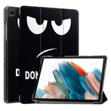 Samsung Galaxy Tab A9 Tri-Fold PU Flip Case with Sleep / Wake-up Function - "Don't Touch Me"