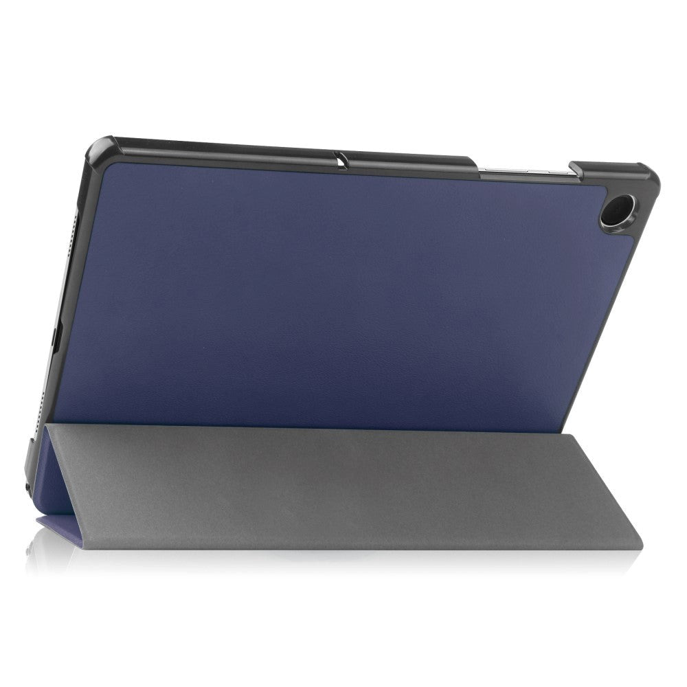 Samsung Galaxy Tab A9 Tri-Fold Leather Case w. Stand - Dark Blue