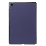 Samsung Galaxy Tab A9 Tri-Fold Leather Case w. Stand - Dark Blue