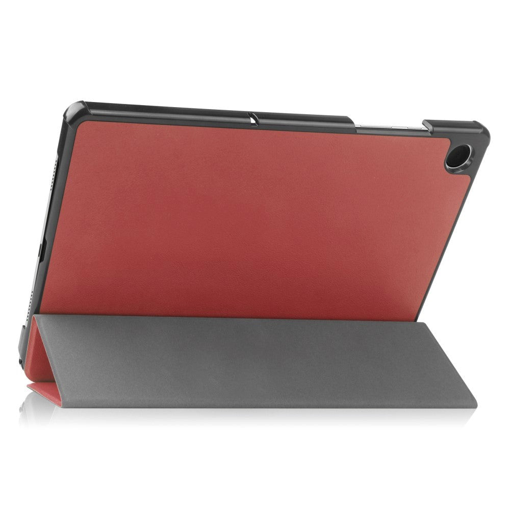 Samsung Galaxy Tab A9 Tri-Fold Leather Case w. Stand - Red