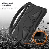 EIDERWOOD Samsung Galaxy Tab S9 / S8 / S7 Kids Case with Handle & Stand Function - Black