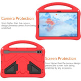 EIDERWOOD Samsung Galaxy Tab S9 / S8 / S7 Kids Case with Handle & Stand Function - Red