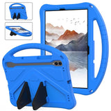 EIDERWOOD Samsung Galaxy Tab S9 / S8 / S7 Kids Case with Handle & Stand Function - Blue