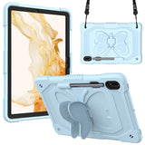 Samsung Galaxy Tab S9 Kids Case - Butterfly Kickstand Case - Blue