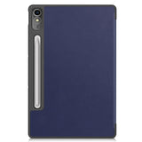 Lenovo Tab P12 Magnetic Tri-Fold Leather Case w. Stand - Dark Blue