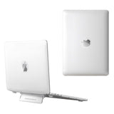 MacBook Air 15 M2/M3 (2023-2024) Plastic Case w. Stand Function - Frosted White