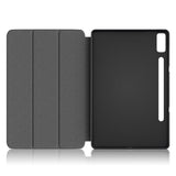 Lenovo Tab P12 Tri-Fold PU Flip Case with Pen Holder - Galaxy