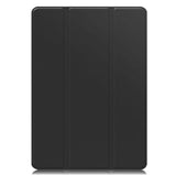 Samsung Galaxy Tab S9 FE Magnetic Tri-Fold Leather Case w. Stand - Black