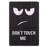 Samsung Galaxy Tab S9 FE+ (Plus) Tri-Fold PU Flip Case with Pen Holder - "Don't Touch Me"