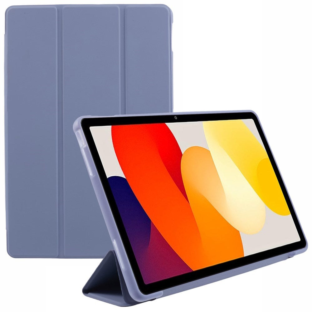 EIDERWOOD Xiaomi Redmi Pad SE Tri-Fold Artificial Leather Case - Purple