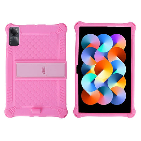 EIDERWOOD Xiaomi Redmi Pad SE Hybrid Case w. Stand Function & Shoulder Strap - Pink