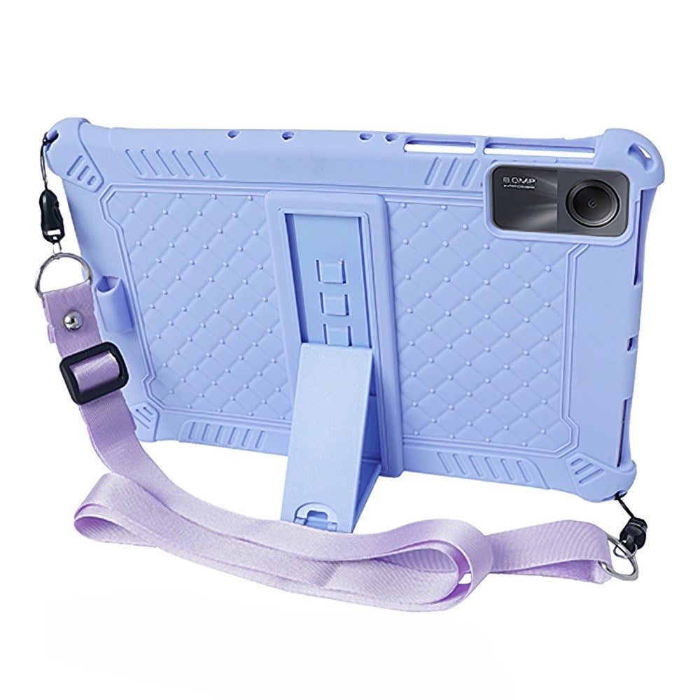 EIDERWOOD Xiaomi Redmi Pad SE Hybrid Case w. Stand Function & Shoulder Strap - Purple