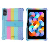 EIDERWOOD Xiaomi Redmi Pad SE Hybrid Case w. Stand Function & Shoulder Strap - Rainbow