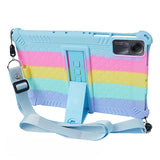 EIDERWOOD Xiaomi Redmi Pad SE Hybrid Case w. Stand Function & Shoulder Strap - Rainbow