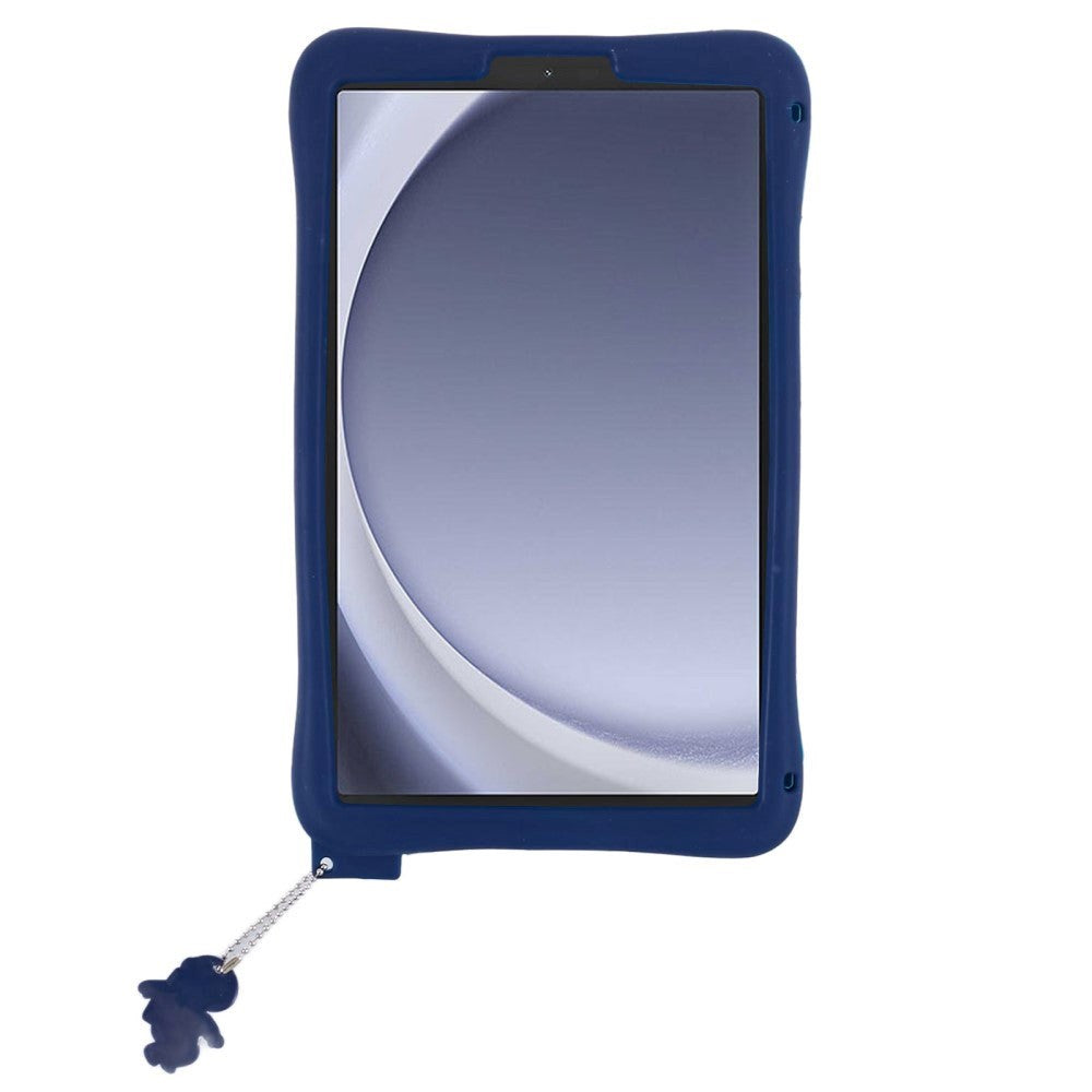 Samsung Galaxy Tab A9 Kids Case w. Stand & Cartoon - Dark Blue