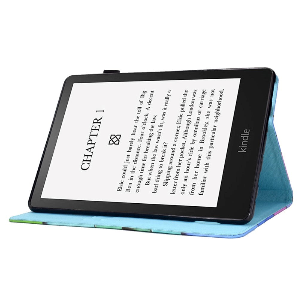 Amazon Kindle 11th Generation (2022) Faux Leather Case w. Kickstand & Card Holder - Raccoon