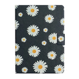 Samsung Galaxy Tab A9 Faux Leather Case w. Kickstand & Card Holder - Daisies