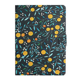 Samsung Galaxy Tab A9 Faux Leather Case w. Kickstand & Card Holder - Oranges