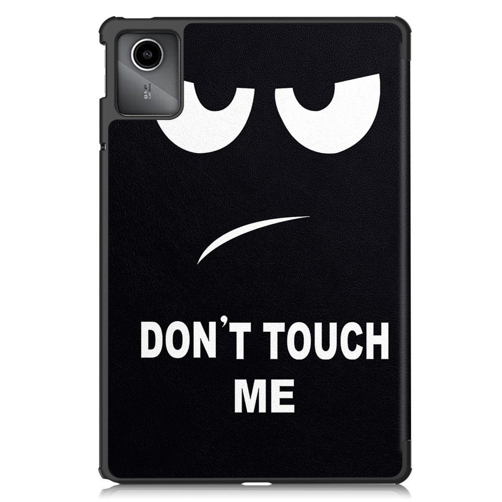 EIDERWOOD Lenovo Tab M11 Tri-Fold PU Flip Case with Sleep / Wake-up Function - "Don't Touch Me"