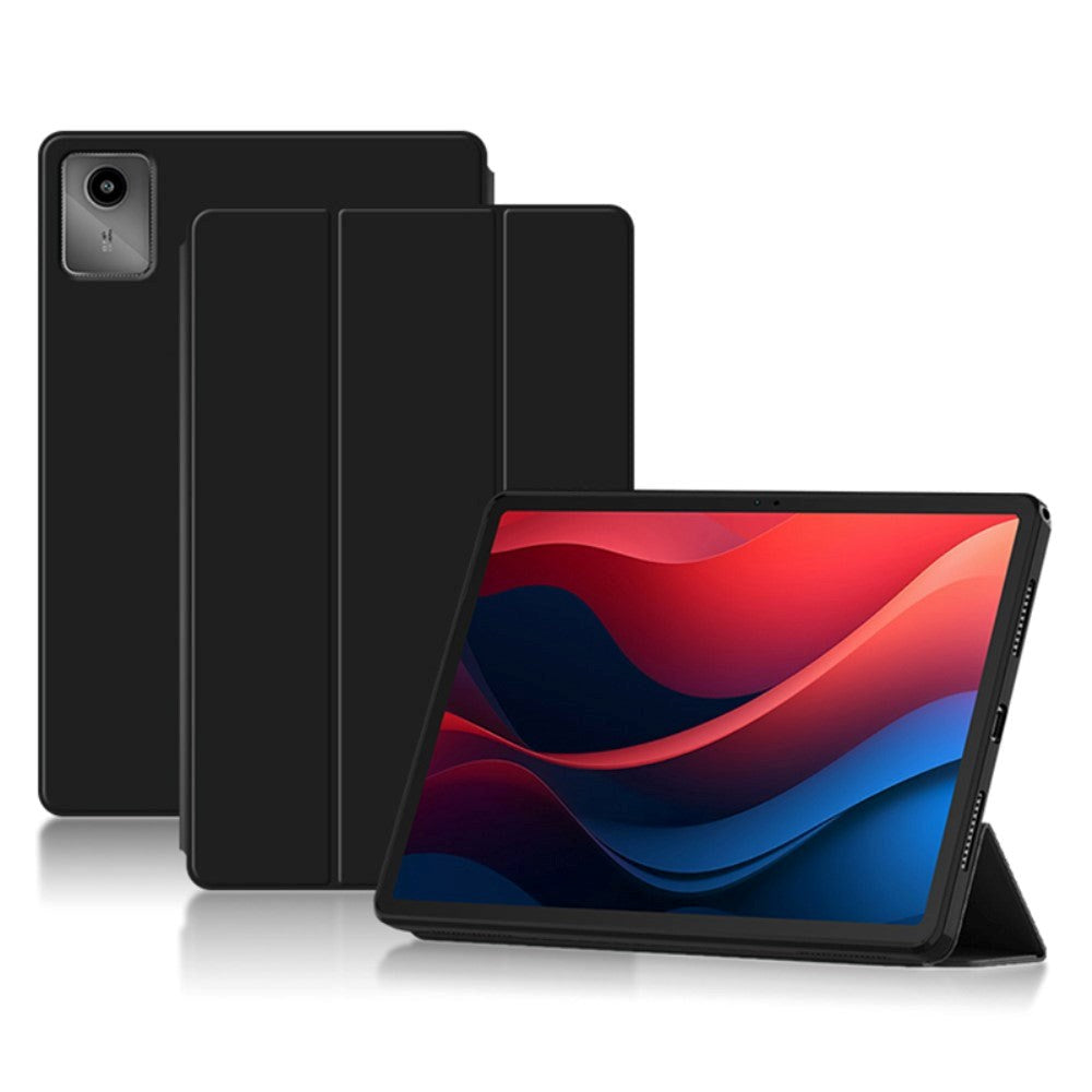 Lenovo Tab M11 Tri-Fold Leather Case - Black