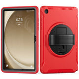 Samsung Galaxy Tab A9+ (Plus) Tough Case w. Handholder & Kickstand - Red