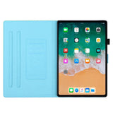 iPad Air (2022 / 2020) / Pro 11 (2022 / 2021 / 2020 / 2018) Leather Case w. Kickstand & Card Holder - Pink / Gold Marble