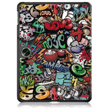 OnePlus Pad Go PU Leather Flip Case W. Kickstand & Wake-up Function - Graffiti