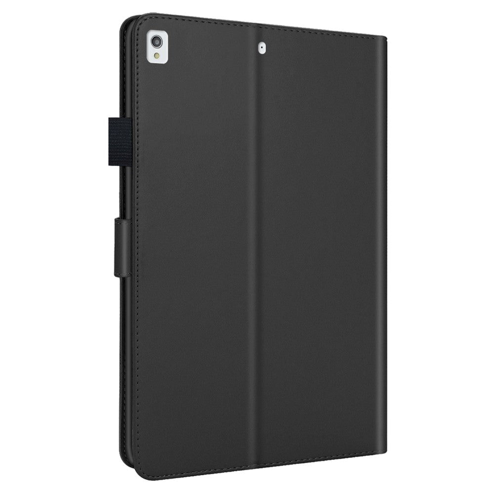 iPad 10.2" (2020) Leather Flip Case w. Animal Motif - Black