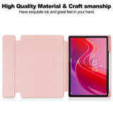 Lenovo Idea Tab 11" / Tab M11 EIDERWOOD Tablet Flip Case with Stylus Pen Holder - Pink