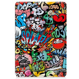 EIDERWOOD Xiaomi Pad 6S Pro Tri-Fold PU Flip Case with Sleep / Wake-up Function - Graffiti