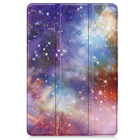 EIDERWOOD Xiaomi Pad 6S Pro Tri-Fold PU Flip Case with Sleep / Wake-up Function - Galaxy