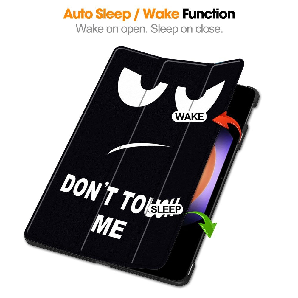 EIDERWOOD Xiaomi Pad 6S Pro Tri-Fold PU Flip Case with Sleep / Wake-up Function - "Don't Touch Me"