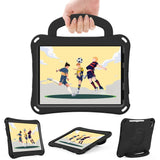 EIDERWOOD iPad Air 10.9" (2022 / 2020) / Pro 11" (2024-2018) Kids Case - Football - Kickstand & Handle - Black