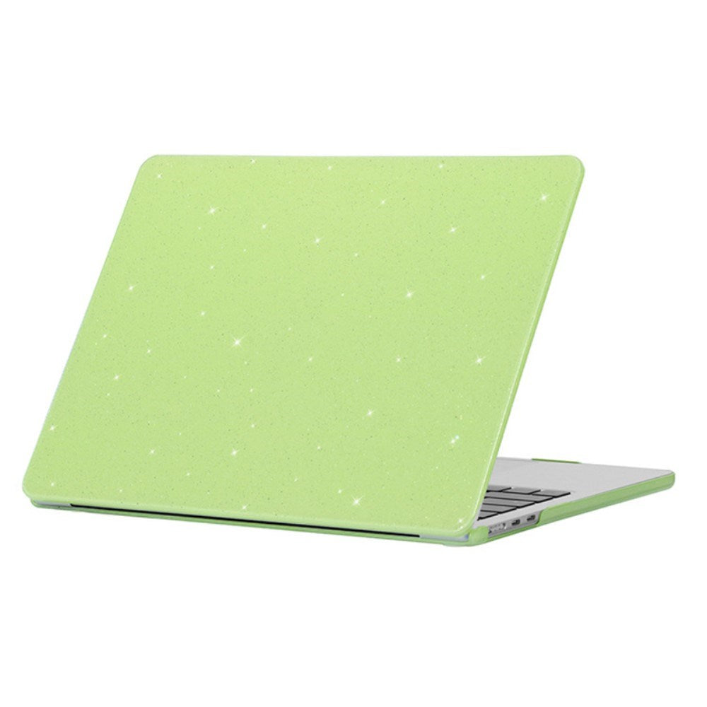 MacBook Air 13 M2/M3 (2022-2024) Hard Plastic Case with Glitter Design - Green