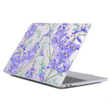 Macbook Pro 14 M1/M2/M3 (2021/2023) Hard Plastic Cover - Pink / Purple Flowers