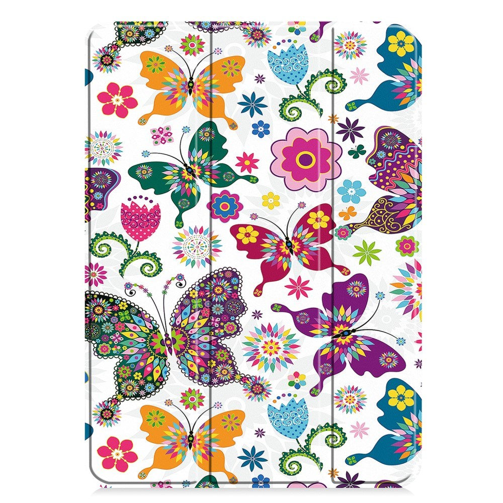 EIDERWOOD iPad Pro 11" (2024) Tri-Fold PU Flip Case with Sleep / Wake-up Function - Butterflies