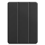 EIDERWOOD iPad Pro 11" (2024) Tri-Fold Leather Flip Case - Black