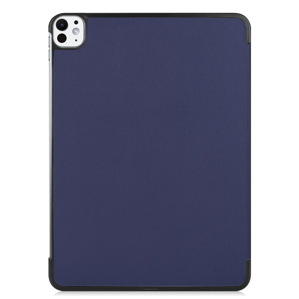 EIDERWOOD iPad Pro 11" (2024) Tri-Fold Leather Flip Case - Dark Blue