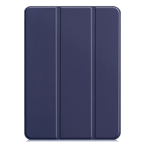 EIDERWOOD iPad Pro 11" (2024) Tri-Fold Leather Flip Case - Dark Blue